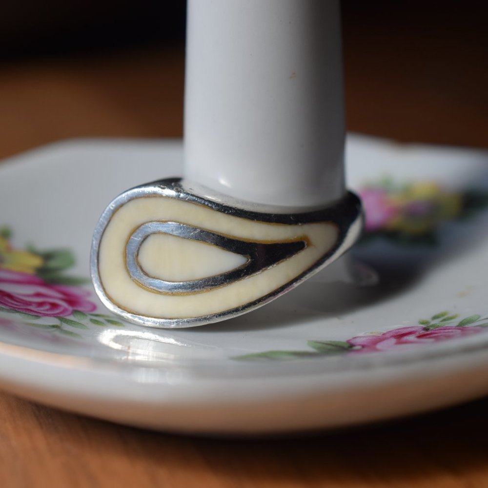 Rare SS Joachim S' Paliu Bone Ring